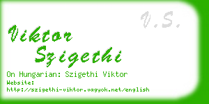 viktor szigethi business card